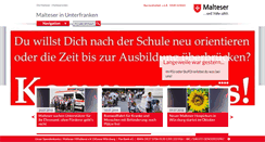 Desktop Screenshot of malteser-unterfranken.de